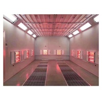 Cabine de peinture automobile professionnelle à infrarouge avec éclairage LED et chauffage électrique certifiée CE de qualité supérieure pour la peinture automobile