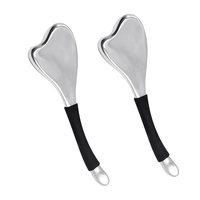 Herramienta Facial Gua Sha Reafirmante y Rejuvenecedora para Rostro y Ojos, Globos de Hielo en Forma de Corazón, Palitos Criogénicos para Eliminar Arrugas y Lifting Facial