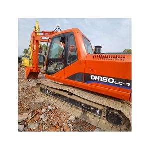 Excavadora sobre orugas hidráulica usada Doosan de alta calidad y precio bajo, motor de 15 toneladas 71KW y motor de 0,58 M de capacidad de cubo - Product Image 1