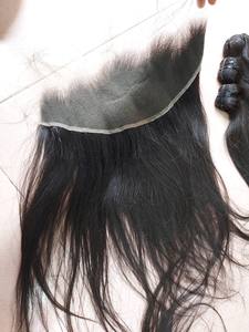 Extensiones de cabello virgen recto vietnamita de alta calidad 13*5 súper fino para Frontal de encaje para exportación de estándares vietnamitas suizos - Product Image 5