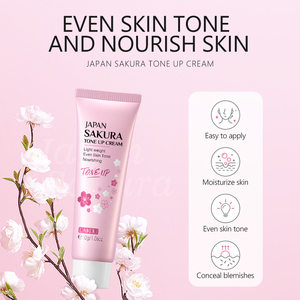 Crème tonifiante LAIKOU JAPAN SAKURA pour éclaircir la peau, réduire le teint terne et l'oxydation, crème délicate et pratique, extrait de Centella Asiatica, niacinamide - Product Image 5