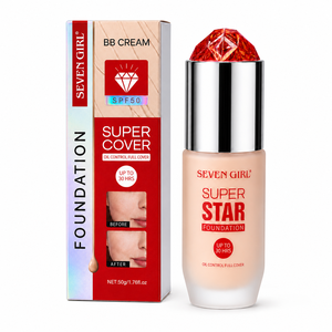 SEVEN GIRL Özel Marka Süper Kapatıcı BB Krem Fondöten SPF 50 Yağ Kontrolü 30 Saat Kalıcı Yüz Bazı - Product Image 2