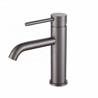 Robinet de lavabo en acier inoxydable 304 à montage sur plan ZY-B509L, design tendance, mitigeur eau chaude et froide, robinet de salle de bain en céramique
