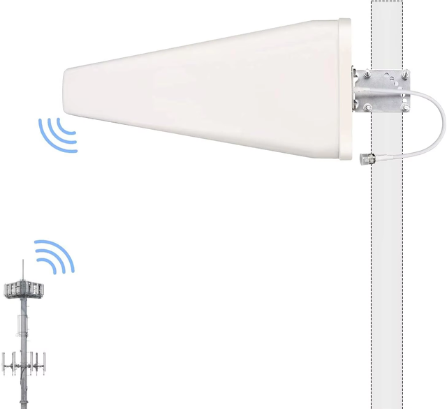 Log Periodic Vertical Yagi Antenna High Gain 10dBi Directional Outdoor GSM 2G 3G 4G LTE 5G Signal Booster Cellular Antenna