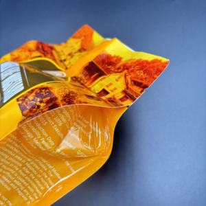 Sacs d'emballage pochette zip-lock à fond plat personnalisés <span class=keywords><strong>feuille</strong></span> séchée moutarde emballage alimentaire debout 600g sacs <span class=keywords><strong>de</strong></span> nourriture sèche avec fermeture éclair - Product Image 5