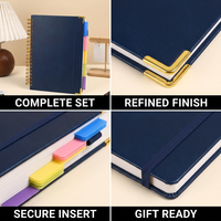 Carnet à spirales personnalisé en cuir PU avec sangle et papier épais pour cadeaux de conférence, événements professionnels et programmes de vente au détail