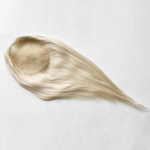 물고기 그물 토퍼 마이크로 라인 토퍼 여성용 통기성 가발 레이스 물고기 그물 헤어 피스 - Product Image 5