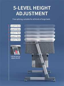 Modern Metal <strong>Crib</strong> Newborn Large Folding Mobile Rocking Bed Portable Baby BED Guardrail Multifunctional BABY BED - Product Image 5