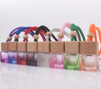 Bouteille en verre suspendue pour désodorisant de voiture 6ml, diffuseur de parfum de voiture pour huiles essentielles, ornement de parfum