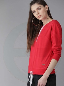 Sweat-shirt à manches longues et col ras du cou pour femme, broderie personnalisée - Product Image 5