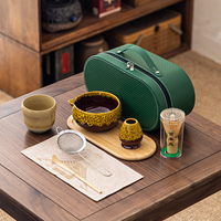 Ensemble bol et fouet à matcha en céramique écologique, mignon fouet à thé Bai Ben Li avec bec verseur