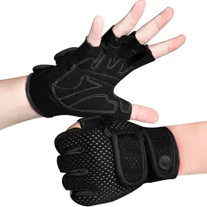 MOREOK Gants de Musculation Mitaines Rembourrées et Respirantes Gants de Sport pour Vélo Tractions Entraînement Haltérophilie et <span class=keywords><strong>Fitness</strong></span> - Product Image 1