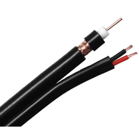 Câble d'alimentation vidéo pour caméra de vidéosurveillance coaxiale Cu RG6 RG59 RG11 Câbles de communication CCS avec isolation en PVC