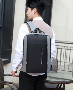 Sac à dos multifonctionnel en polyester imperméable de haute qualité, unisexe, pour ordinateur portable, avec port USB, idéal pour les voyages et l'école, motif lettre - Product Image 3