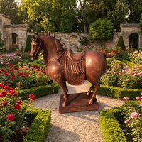 Sculpture de cheval en bronze sur mesure - Fabrication artisanale par moulage à la cire perdue, taille entièrement personnalisable, patine, pose, marque Xinyesheng, Hebei