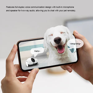 Köpek bakımı kamera dağıtıcı besleyici 1080P Full HD Wifi kamera 360 ° serbestçe hareket 2 yönlü ses App 30 gün uzun bekleme Pet Robot oyuncaklar - Product Image 3