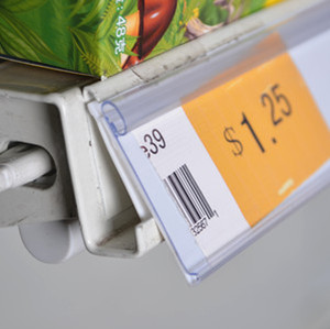 Clip de soporte de etiquetas de estante de <span class=keywords><strong>supermercado</strong></span> o tienda de PVC multicolor - Product Image 3