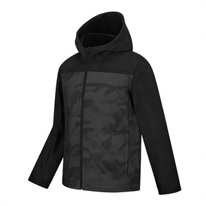 Veste décontractée brodée deux pièces pour l'automne, avec fermeture éclair intégrale et capuche, style sportswear confortable pour garçons et filles (vente en gros) - Product Image 1