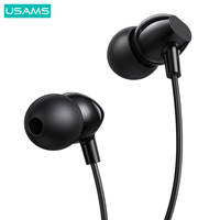 EP-47 USAMS Harga Murah Kabel Earphone Headphone Handsfree Mic 3.5Mm Stereo Suara Headset Earbud