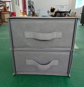 Clothes Organizer Non-woven Wardrobe Drawer Organizer Bins Cloths Pants Jeans Storage <b>Box</b> With Touch Fastener - Product Image 2