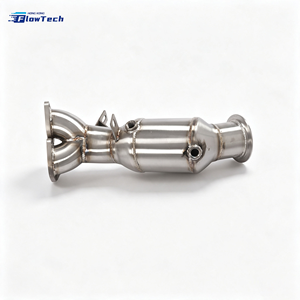 Tubería de Escape FlowTech de Alta Calidad en Acero Inoxidable SS304 para BMW E92 335i E90 E93 N55 3.0T, Alto Flujo, Ajuste Directo, Acabado Profesional Pulido a Espejo - Product Image 3