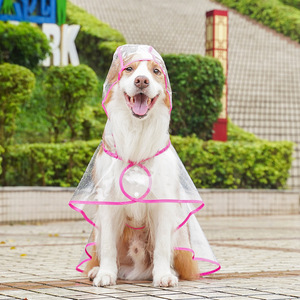 Impermeable Transparente <span class=keywords><strong>para</strong></span> Perros de Raza Grande, Golden Retriever, <span class=keywords><strong>Labrador</strong></span>, Ropa <span class=keywords><strong>para</strong></span> Mascotas <span class=keywords><strong>para</strong></span> Exteriores, Resistente al Agua y al Viento - Product Image 2