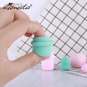 Éponges de maquillage Lamela, paquet de 3, en polyuréthane hydrophile, forme de gourde en forme de larme, pour l'application de poudre pour le visage, A787 - Product Image 2