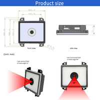 Lecteur de codes-barres carré EMT8750S 1D/2D USB CMOS Sensor Barcode Scanner Module en stock