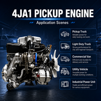 Moteur diesel mécanique refroidi par eau ISUZUU série 4J 4JA1, fonctionnement fiable pour pick-up, camion léger et machines agricoles
