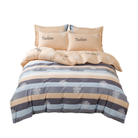 Parure de lit 4 pièces en coton 100% personnalisée pour fabricants, tailles Twin, Queen et Full – Super Offre de Gros