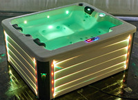Baignoire Balnéo Autoportante Moderne en Acrylique pour Hôtel avec Jets de Massage, Spa, Bain à Remous Extérieur de Luxe à Commande Informatique