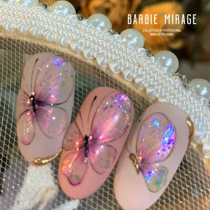 Eigenmarke Nagelkunst Aurora Opal Pailletten Gel-Sorcer-Dekoration glänzende Glitterflocken für Nagel Großhandel Glitzer-Pailletten