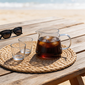 Carafe à café en verre borosilicate <span class=keywords><strong>de</strong></span> qualité supérieure, résistante à la chaleur, durable, pour thé noir, lait, café, boissons chaudes et froides - Product Image 3