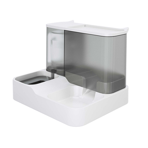 Ciotola per Cibo e Acqua per Animali Domestici, Dispenser Automatico con Supporto Rialzato, Doppia Ciotola per Cani e Gatti - Product Image 1