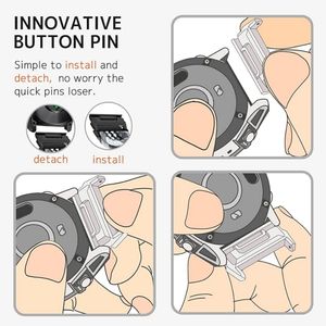 Adaptateur de barre à ressort pour bracelet de montre en acier inoxydable 316L QuickFit de 22 à 20 mm pour Garmin <span class=keywords><strong>Fenix</strong></span> 6 <span class=keywords><strong>6Pro</strong></span> 7 7Pro Forerunner 265 - Product Image 3