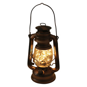 Lámpara de Queroseno de Estilo Rústico <span class=keywords><strong>con</strong></span> Bombilla LED Edison, Lámpara de Mesa Negra Mate, Lámparas de Mesa Antiguas - Product Image 3