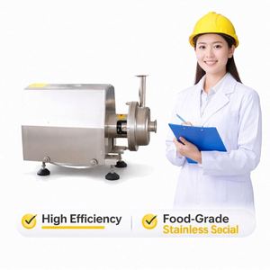Pompe centrifuge sanitaire mobile en acier inoxydable Ace 1,5 kW de qualité alimentaire pour jus, boissons et eau, avec chariot - Product Image 5