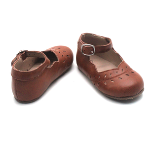 Zapatos Mary Jane Retro Clásicos para Niñas, de Cuero Encerado Calado, para Primavera y Otoño, Zapatos de Princesa para Niñas Pequeñas - Product Image 5