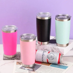 แก้วกาแฟสเตนเลสสตีลสำหรับกาแฟมีฝาปิดกันรั่วซึมมีฝาปิดสูญญากาศพิมพ์ลายน่ารัก AI-MICH โลโก้ออกแบบได้ตามต้องการ - Product Image 1