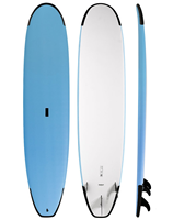 Planche de surf IXPE Soft Top avec logo personnalisable, fond rigide en époxy sous vide, fibre de verre, mousse EPS écologique, garantie 1 an, résistante à l'eau