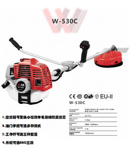 W-530C alat taman DIY kelas profesional 24V 2-tak pemotong sikat silinder tunggal membawa pemotong bahu - Product Image 6