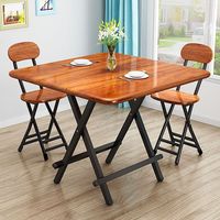 Table pliante en bois Style ferme Portable avec pieds pliants en forme de X Support de comptoir de table de bar pliant pour les événements de fête