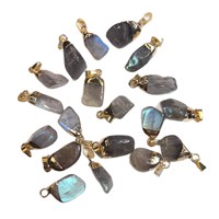 Pendentif en alliage de lavolite à haute brillance, style punk, forme irrégulière, accessoires de bricolage, vente chaude transfrontalière