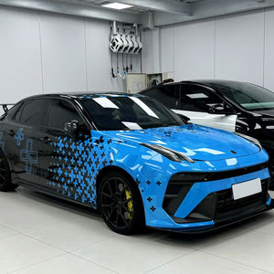 Vinilo Autoadhesivo PET Brillante/Mate para Rotulación de Vehículos, Diseño Personalizado, Precio de Fábrica NIKO, Degradado Negro y Azul - Product Image 1