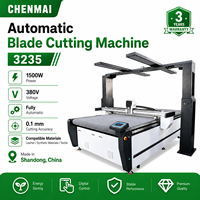 Cutter à couteau vibrant entièrement automatique Shandong Chenmai 3235 avec grande vision pour la découpe de patrons de vêtements de mode