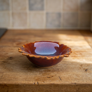 Juego de Vajilla de Cerámica con Diseño Wabi Sabi en Forma de Flor, para Uso Diario - Product Image 1