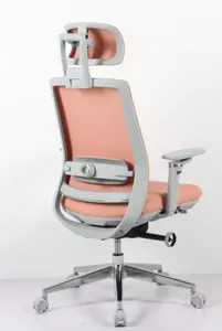 Bel desteği döner ofis ayak dayayacaklı sandalye ile Henglin yüksek geri Ergonnmic kumaş