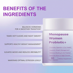 Probióticos para la Menopausia de Marca Privada OEM, Suplementos para Mujeres en Cápsulas, 10 Mil Millones de UFC, Salud Intestinal, Control de Peso - Product Image 4