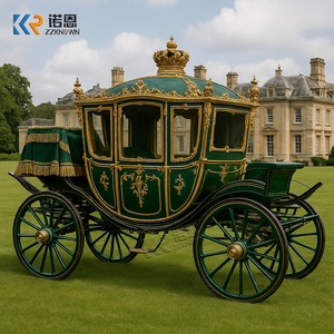 Charrette royale historique pour le tourisme, <span class=keywords><strong>chariot</strong></span> royal doré, charrette royale classique - Product Image 1