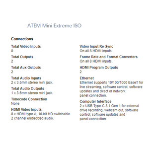 ดีไซน์มินิเอ็กซ์ตรีม SWATEMMINICEXT 12V 8 อินพุต 2 HD/MI วิดีโอสวิตเชอร์ ระบบเสียงสด - Product Image 6